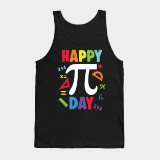 3.14 happy PI Day Pie Day Pi Symbol For Math Lovers and Kids Tank Top